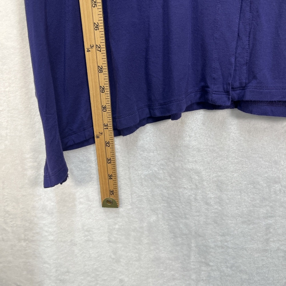 Soft Surroundings 3/4 Sleeve Boat Neck Tunic Womens Medium Purple Casual Basics - Picture 4 of 7